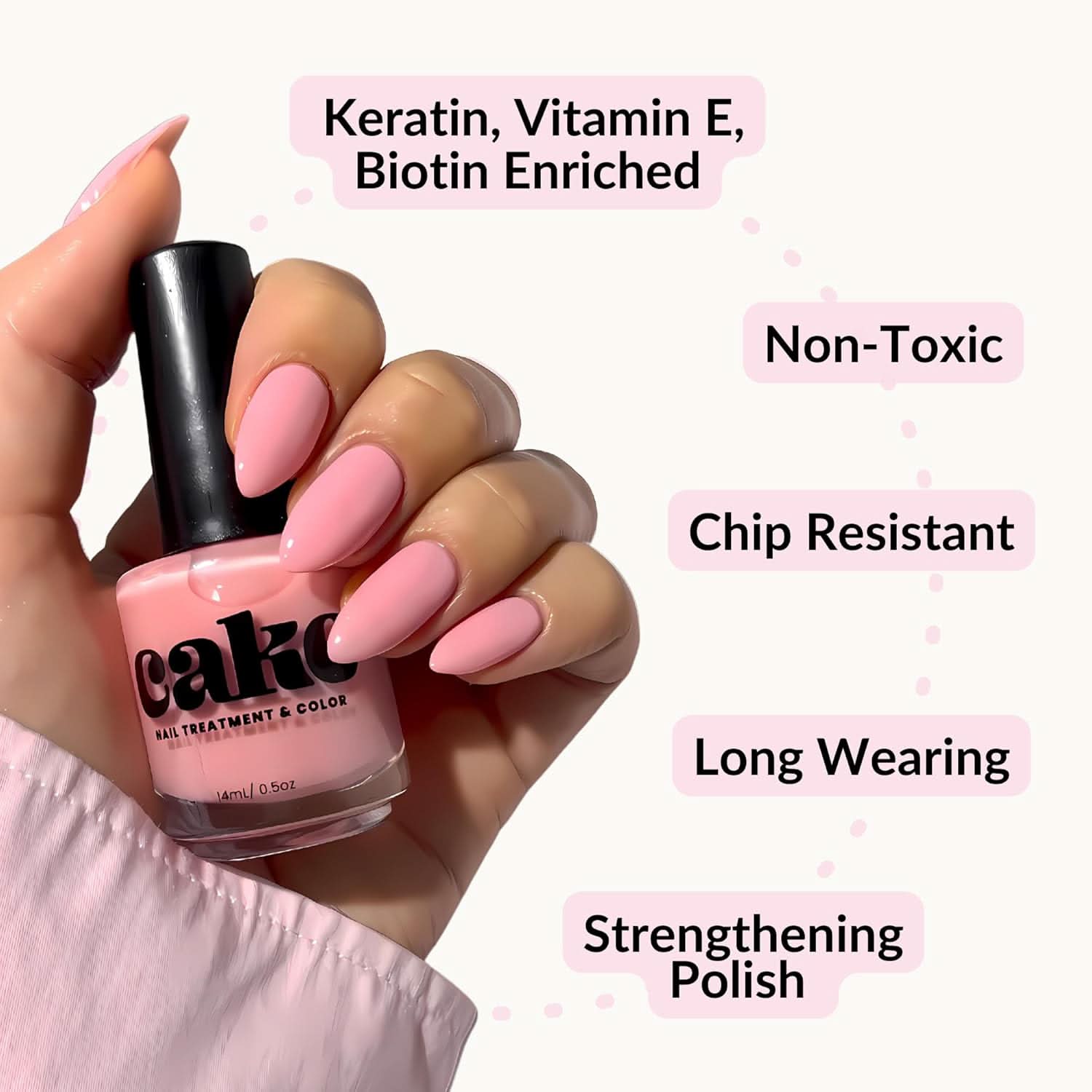 CAKE Nail Strengthening Polish - Love Shack