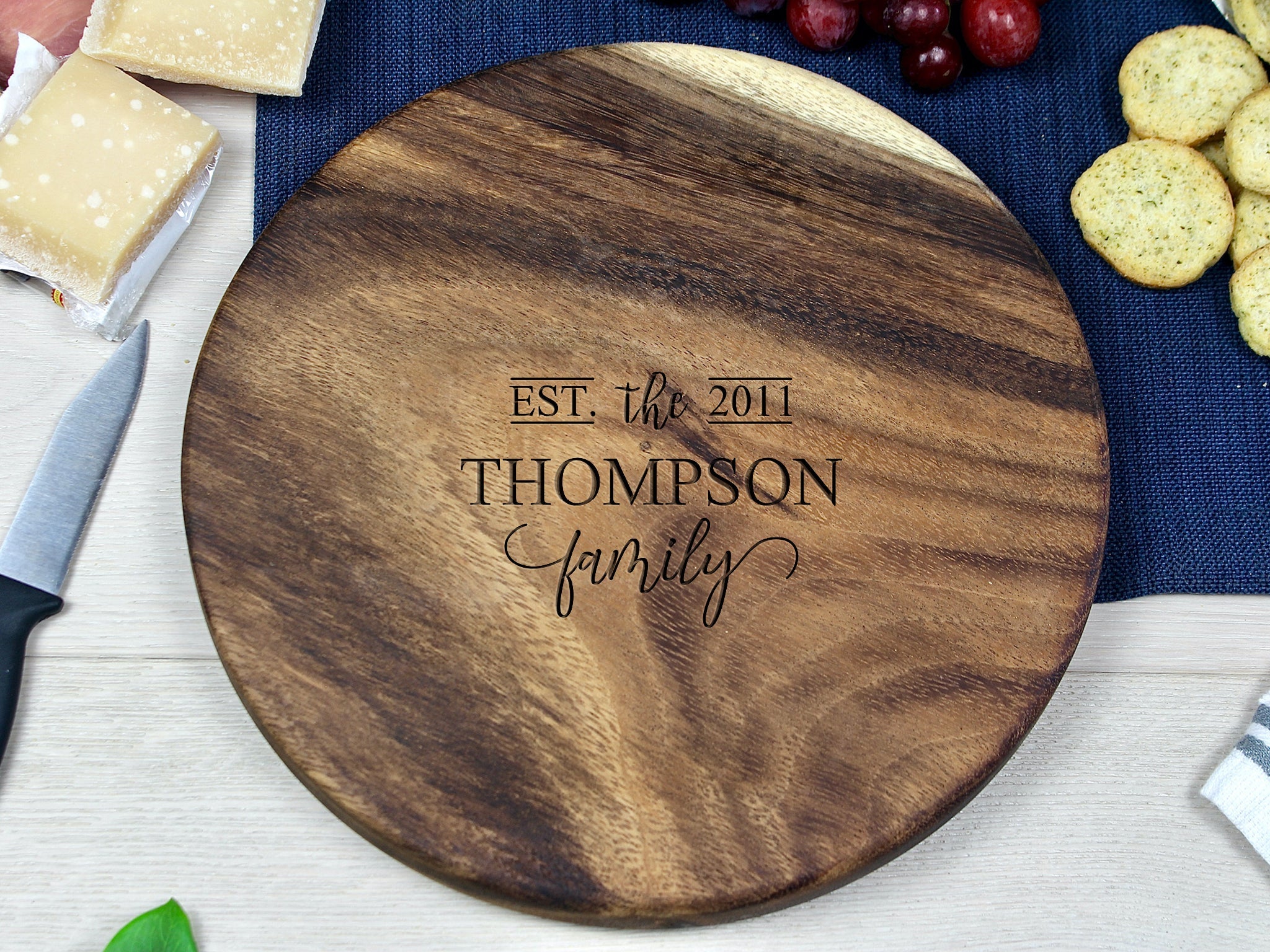 Small Round Charcuterie Board