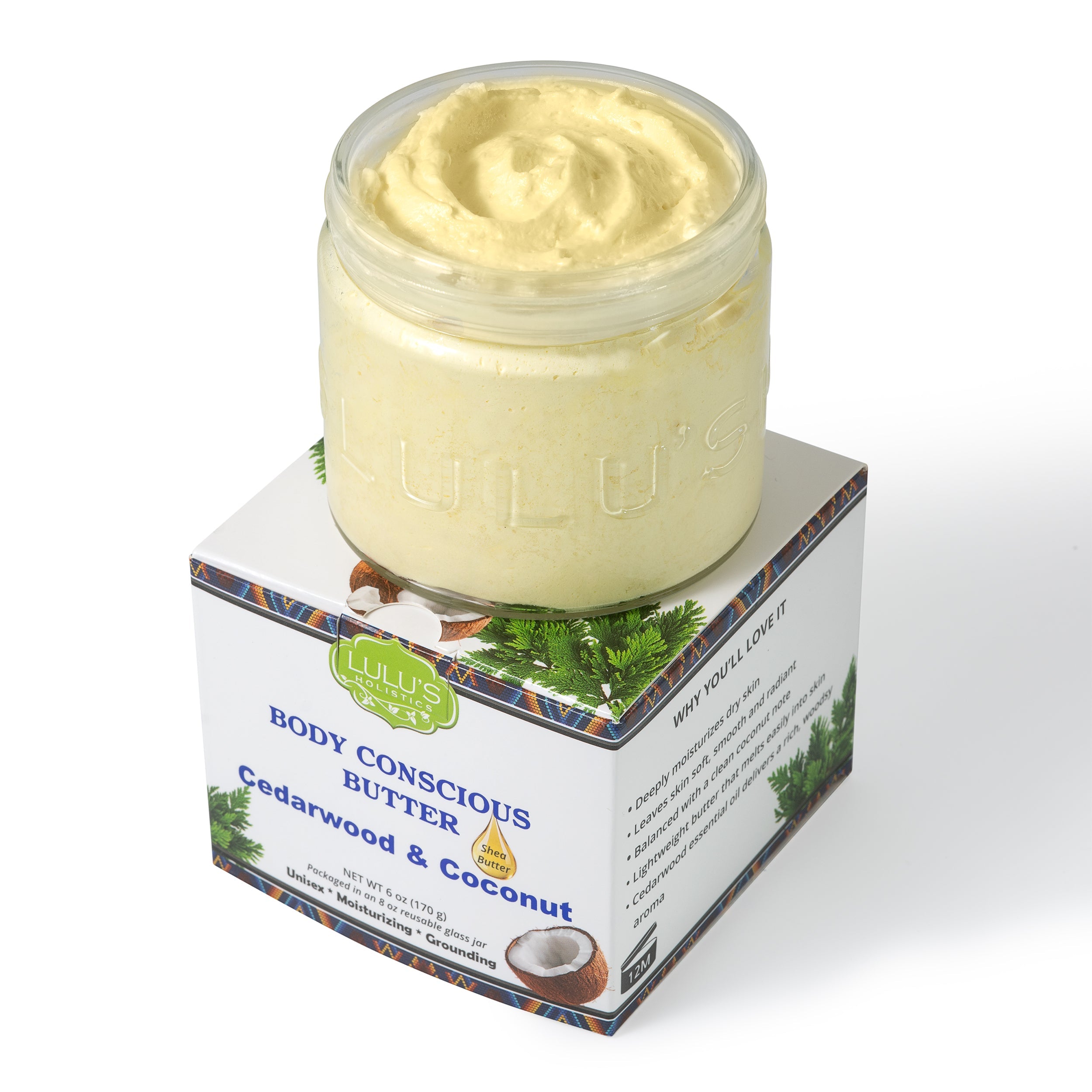 Cedarwood & Coconut Whipped Body Butter – Soothing, Nourishing Skin Care