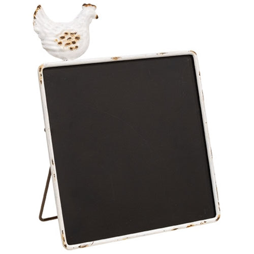 Rustic Chicken Chalkboard Stand