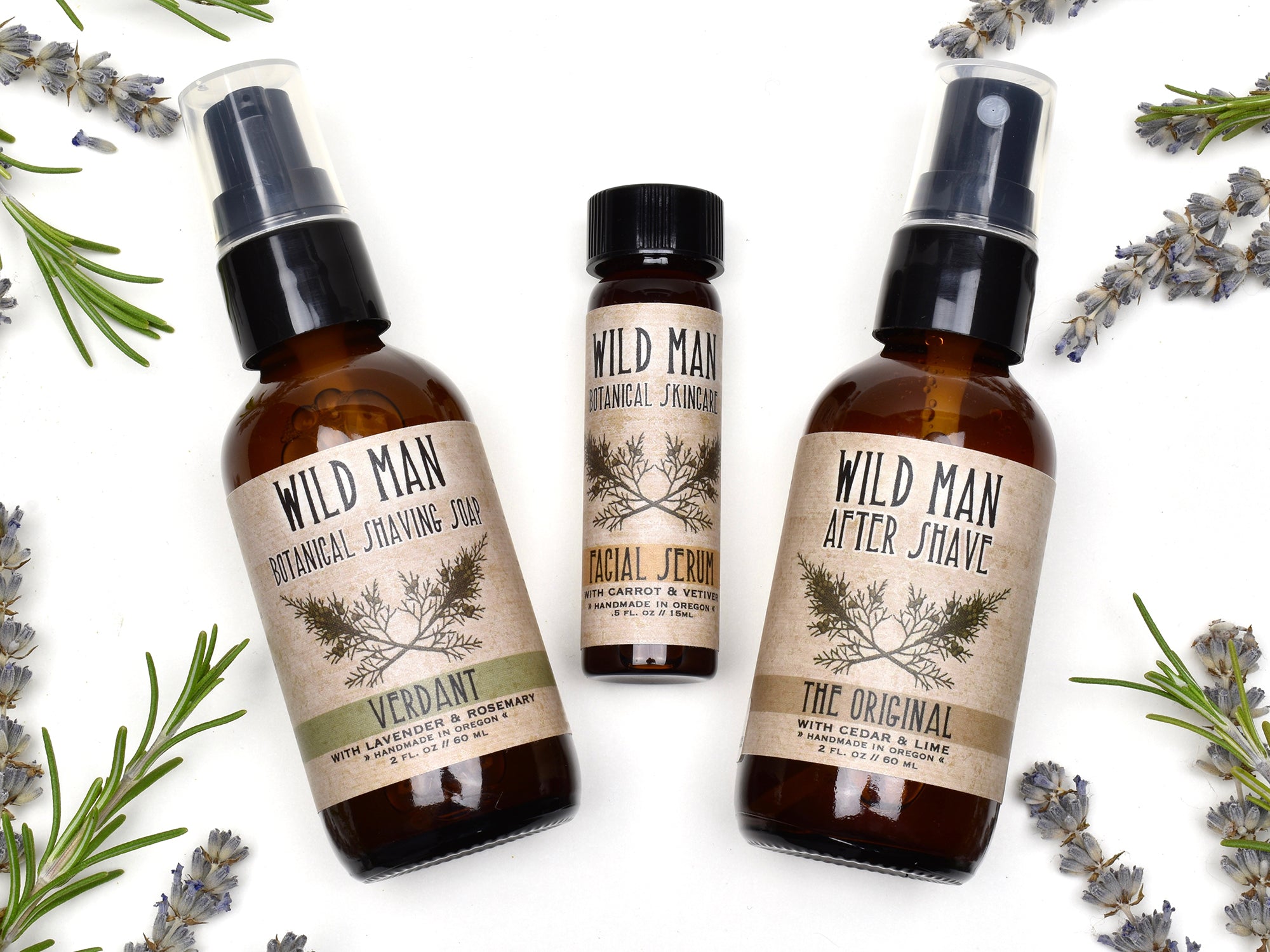 Wild Man - Shaving Gift Set - with Facial Serum