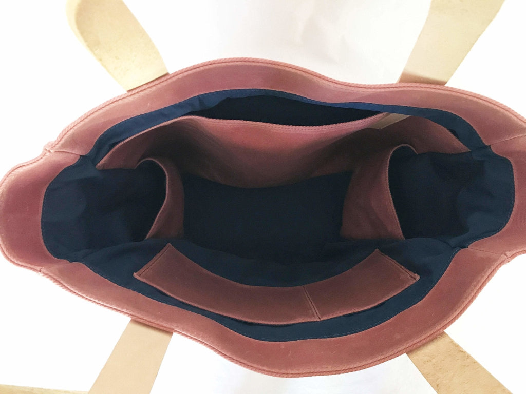 Mauve Wax Canvas Tote Bag - The Rebel Gal